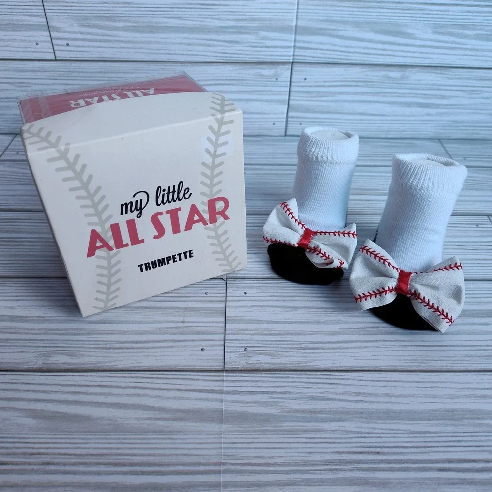 Trumpette My Little All Star Baby Socks Girls 0-12 Months Baseball Softball
